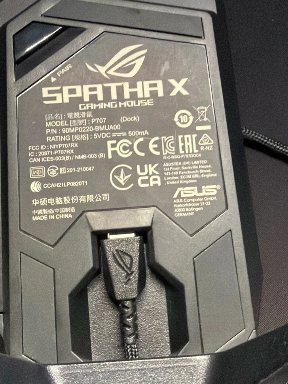 ASUS - ROG Spatha X Wireless Optical Gaming Mouse with 12 Programmable Button...